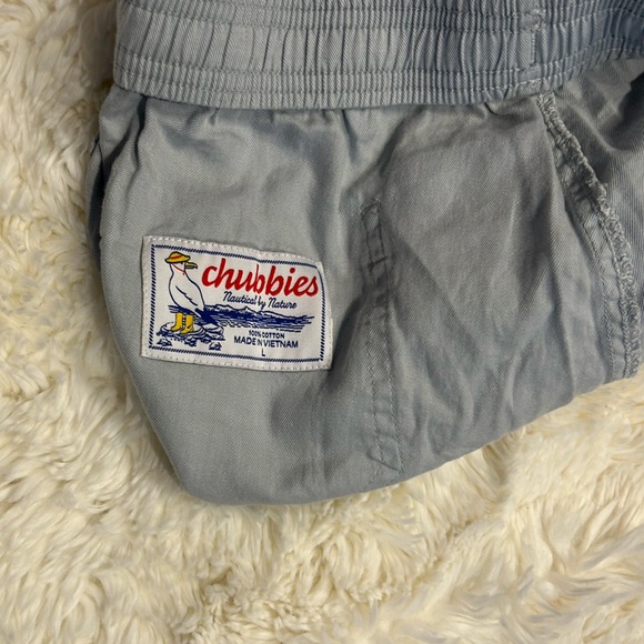 Chubbies casual shorts with drawstrings-light blue-size L-nautical by nature - Picture 5 of 6